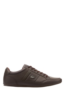 Коричневые кеды с логотипом Lacoste