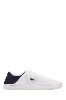Текстильные кеды с контрастной вставкой Lacoste