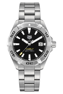 AQUARACER Calibre 5 Автоматические мужские часы с черным циферблатом Tag Heuer