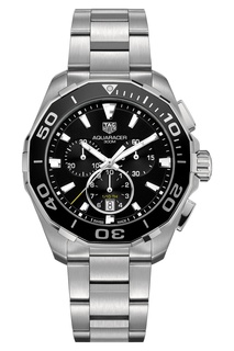 AQUARACER Кварцевые мужские часы с черным циферблатом Tag Heuer