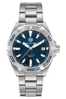 AQUARACER Кварцевые мужские часы с синим циферблатом Tag Heuer