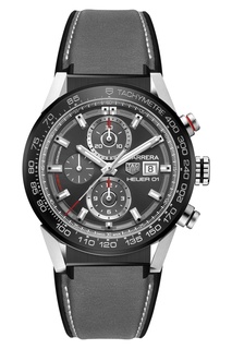 CARRERA Calibre Heuer 01 Автоматические мужские часы с черным циферблатом