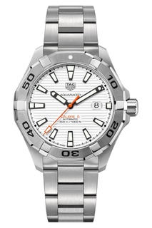 AQUARACER Calibre 5 Автоматические мужские часы с белым циферблатом Tag Heuer