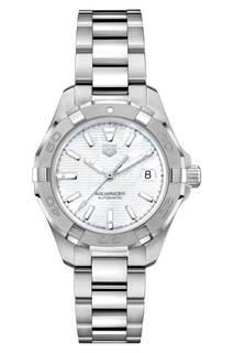 AQUARACER Calibre 9 Автоматические мужские часы с белым циферблатом Tag Heuer