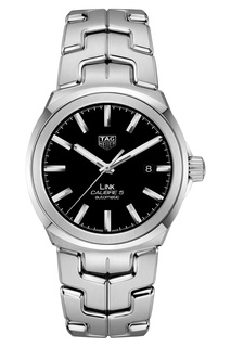 LINK Calibre 5 Автоматические мужские часы с черным циферблатом Tag Heuer