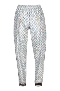 Блестящие брюки с монограммами Gucci Man