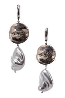 Серьги с черным родием Straight in the eye Caviar Jewellery