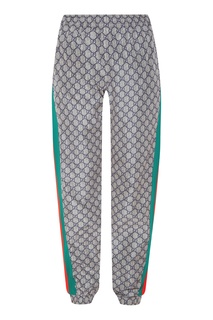Спортивные брюки с лампасами и монограммами GG Gucci Man