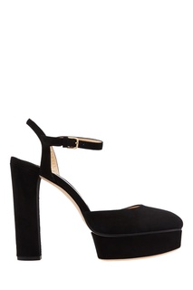 Черные замшевые босоножки Maple 125 Jimmy Choo