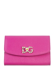 Розовый клатч на цепочке Dolce & Gabbana