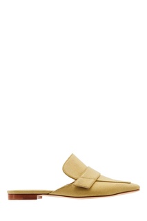 Золотистые лоферы без задника Dragon Flats Rosbalet