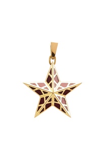 Золотая брошь-подвеска с эмалью из коллекции "Magic Star" Кремлевские Мастера