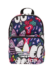 Рюкзак с разноцветным принтом и логотипом Adidas