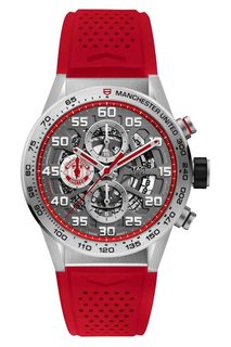 CARRERA Calibre Heuer 01 Автоматические мужские часы с матовым черным циферблатом