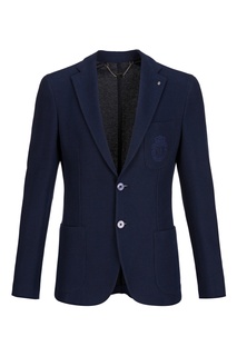 Синий пиджак с вышивкой Billionaire