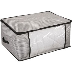 Кофр Handy Home для хранения Пепита, Д600 Ш450 В300, черно-белый