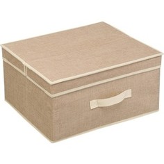 Короб для хранения Handy Home Лен Д410 Ш350 В200, песочный
