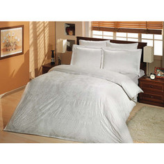 Комплект постельного белья Altinbasak 2-х сп, сатин, Scarlet белый (255/2/29/CHAR001)