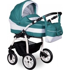 Коляска 2 в 1 Indigo SYDNEY 17 Sy 24 (морская волна+белый)