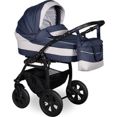 Коляска 2 в 1 Indigo SYDNEY 17 Sy 25 (синий+св.серый)