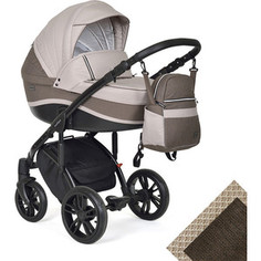 Коляска 2 в 1 Indigo CAIMAN Ca 04 (бежевый+коричневый)