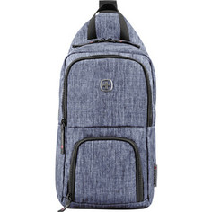 Рюкзак Wenger Рюкзак Wenger Urban Contemporary, с одним плечевым ремнем, синий, 19х12х33 см , 8 л, шт