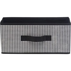 Короб для хранения Handy Home Пепита, Д328 Ш152 В150, черно-белый