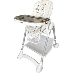 Стульчик для кормления Indigo JOY, ЭкоКожа,от 5 мес до 3 лет. - серый (УТ0009639)