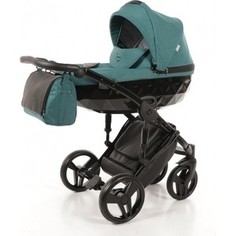 Коляска 2 в 1 Junama Diamond JD-08 бирюзовый/черный