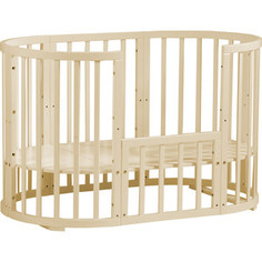 Кроватка Кубаньлесстрой 6 в 1 Sweet Dream маятник слоновая кость БИ 77 (HS0368141)