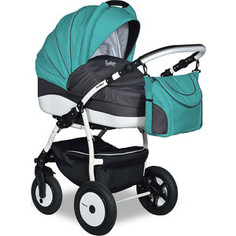 Коляска 2 в 1 Indigo INDIGO 17 33 (бирюза+графит)