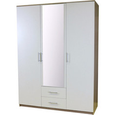 Шкаф Гамма Уют 150х52х200 дуб сонома+белый Gamma