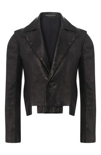 Кожаный жакет Yohji Yamamoto