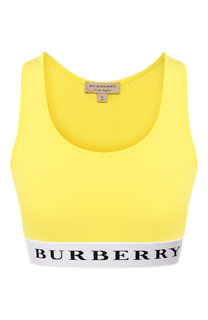 Кроп-топ с логотипом бренда Burberry