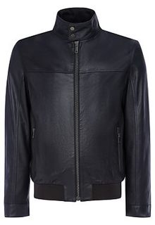Кожаная куртка с трикотажной отделкой Urban Fashion for men