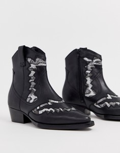 Кожаные ботинки в стиле вестерн Bronx - Мульти