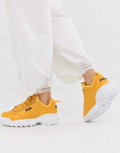 Желтые премиум-кроссовки Fila Disruptor II - Черный