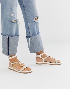 Белые сандалии с плетеной отделкой River Island - Белый
