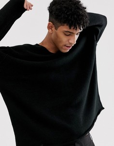 Черный фактурный oversize-джемпер ASOS DESIGN - Черный