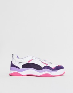 Бело-фиолетовые кроссовки Vans Varix WC - Белый