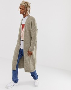 Длинный кардиган ASOS DESIGN - Бежевый