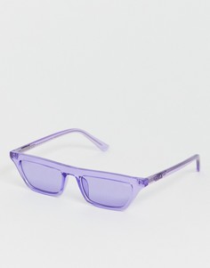 Фиолетовые солнцезащитные очки с прямым верхом Quay Australia Finesse - Фиолетовый