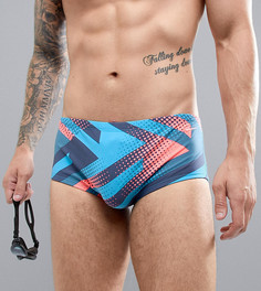 Синие боксеры-брифы с принтом Nike Swimming ness8007-430 - Синий