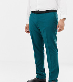 Сине-зеленые брюки скинни Farah Henderson - Зеленый