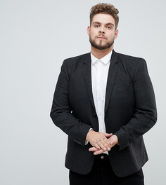 Темно-серый полушерстяной блейзер ASOS DESIGN Plus - Серый