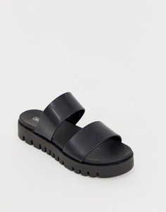 Сандалии из гибкого пластика на толстой подошве ASOS DESIGN Fletch - Черный