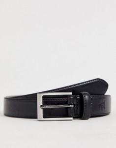 Черный кожаный классический ремень Original Penguin - Черный