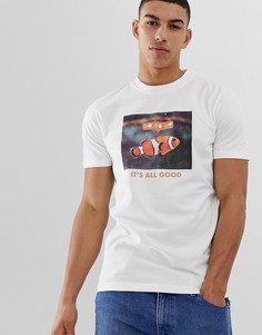 Белая футболка с принтом Jack & Jones Originals - Белый