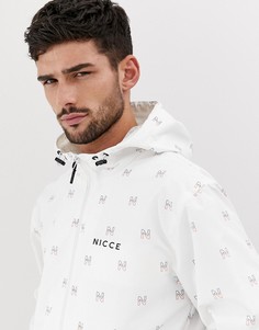Куртка на молнии с логотипом и принтом Nicce - Белый
