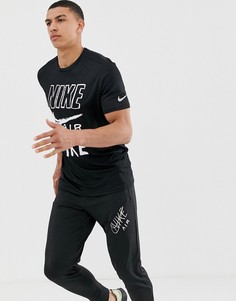 Черная футболка с логотипом Nike Running Air - Черный